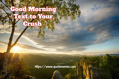 Good Morning Text to Your Crush