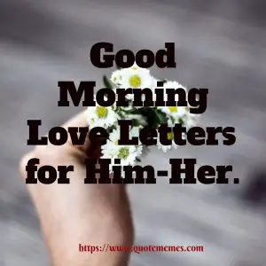 Good Morning Love Letters for Him-Her