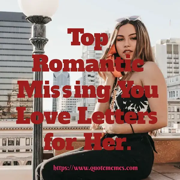 For missing wife letter you I Miss