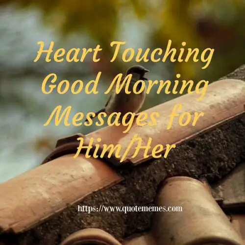 Heart Touching Good Morning Messages for Him/Her