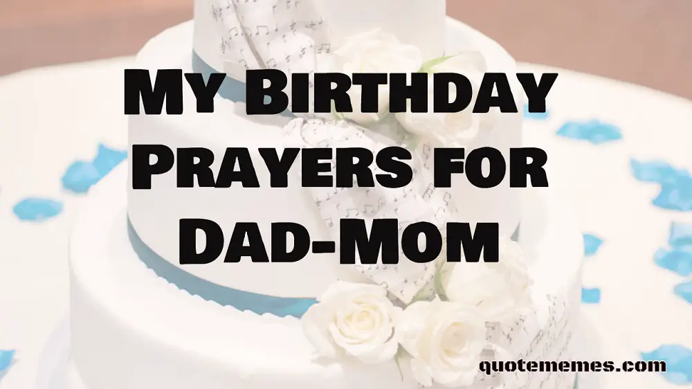 birthday Prayers for Dad and Mom