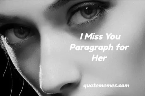I Miss You Paragraph for Her