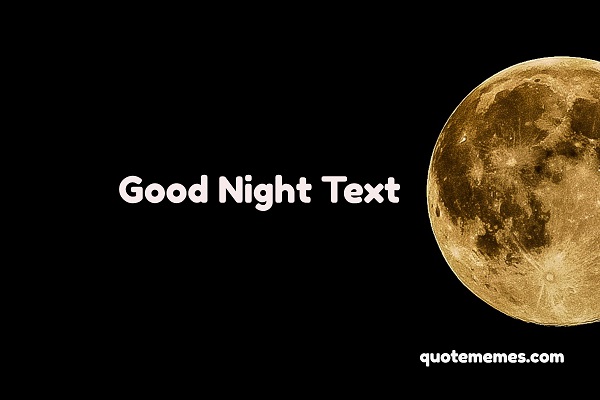 Good Night Text to Make Him-Her smile